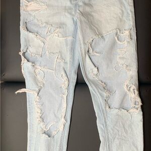 Distressed Light Blue Women's Jeans